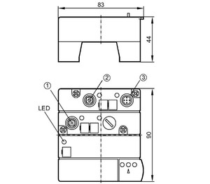 โมดูล IFM AC1146 AS-i 3A 24VDC แหล่งจ่ายไฟสำหรับระบบ AS-Interface Bus, ยูนิต Fieldbus อุตสาหกรรมพร้อมระบบวินิจฉัย - Product Image 2
