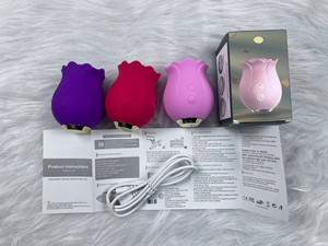 女性用乳首<span class=keywords><strong>G</strong></span>スポットローズフラワーセクシーなおもちゃオナニーツール舌舐める吸うローズバイブレーターセックスおもちゃ - Product Image 5
