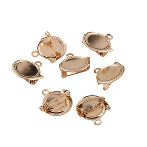 Alfileres Redondos de Metal Chapados en Oro para Confección de Prendas, Componentes para Joyería - Product Image 1