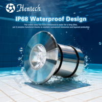 Projecteur LED en acier inoxydable 316L Hentech pour spa, fontaine