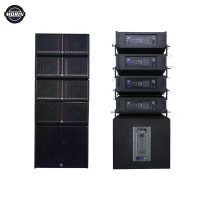 Système de haut-parleurs de ligne active MORIN LA-208DSP double 8 pouces avec module d'amplificateur de classe D et DSP