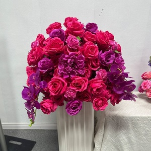 FC162 Centro de Mesa con Bola de Flores Artificiales para Boda, Decoración Floral para Eventos, Bola de Flores de Seda, Bola de Rosas - Product Image 1