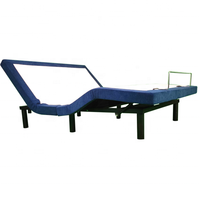 Lit double XL électrique pliable moderne avec design à panneaux pour gagner de la place