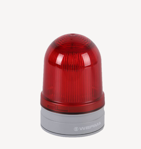 Werma D85 24VDC nhấp nháy màu đỏ cảnh báo ánh sáng <span class=keywords><strong>LED</strong></span> xoay/Flash/Blink âm thanh RD Midi twinflash Combi 115-230vac thiết bị chỉ số - Product Image 2