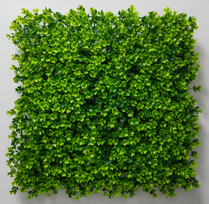Vente en gros de fausse herbe artificielle en plastique pour décoration intérieure pour pièces extérieures Haie de mur vert Panneau de buis Plantes décoratives - Product Image 2