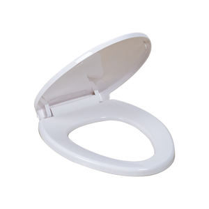 Tapa de <span class=keywords><strong>Inodoro</strong></span> de Diseño Moderno, Cierre Lento, Alargada, con Frente Cerrado, de Alta Calidad, Lavable, de Plástico, para Baño - Product Image 4