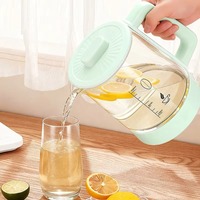 Chine Bouilloire électrique multifonctionnelle 800W 1.5L à haute teneur en verre borosilicate Transparent à usage commercial domestique 220V numérique