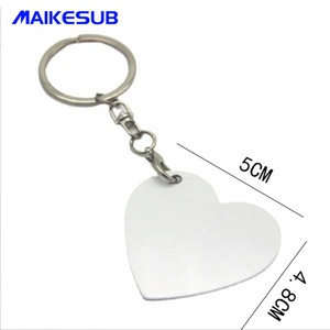 Porte-clés sublimation en forme de cœur pour cadeau de saint-valentin, 100 pièces, pour l'amour - Product Image 1