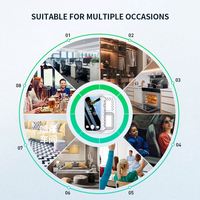 Moniteur de qualité de l'air avancé 5 en 1 avec écran HD - Détecteur de HCHO, TVOC, CO2, température et humidité pour la maison ou le bureau