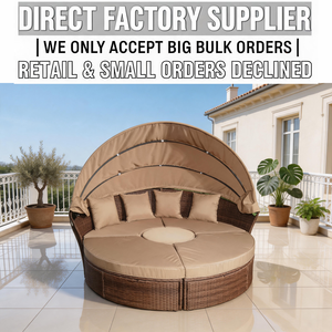 Professional Manufacturer Wholesale 6-Piece Modular <b>Outdoor</b> <b>Rattan</b> Daybed Set: Sectional for Resort & Hotel Projects - Product Image 2