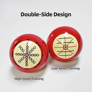 Bola de <span class=keywords><strong>billar</strong></span> de resina blanca y roja, artefacto de entrenamiento de práctica - Product Image 4