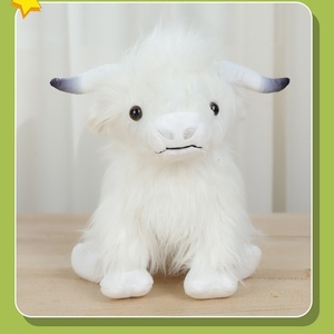 Peluche de Vaca de las Tierras Altas Escocesas, de Pelo Largo, Relleno de Algodón PP, Regalo de Cumpleaños para Niños de 0 a 24 Meses - Product Image 2