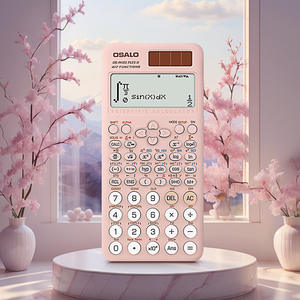 Calculatrice scientifique rose vif OS-991ES PLUS II 2024 pour étudiants, alimentation solaire et batterie, calculatrice mathématique 10+2 chiffres, mignonne - Product Image 2