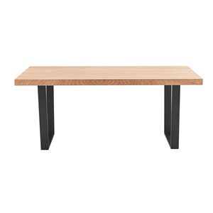 طاولة طعام خشبية كلاسيكية كلاسيكية من الخشب ، طاولة طعام خشبية مستطيلة وأنيقة مع صوفي - Product Image 3