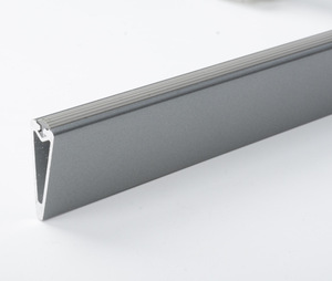 Barre de suspension horizontale en alliage d'aluminium avec support à bride solide pour armoire murale, conception détachable, silencieuse, en forme de V - Product Image 2