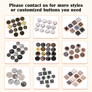 Boutons à pression métalliques 15 mm pour <span class=keywords><strong>Dishdasha</strong></span> et costumes vintage pour hommes – Luxe Moyen-Orient, Europe - Product Image 3