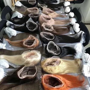 Peruca loira suíça 613 barata com renda frontal, cabelo humano liso, cabelo frontal HD, cabelo humano, peruca completa para mulheres negras