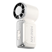 Nouveau mini ventilateur portable à main, longue durée de vie de la batterie, 200 vitesses, turbo, vent puissant, batterie intégrée, ventilateur portable, cadeau, ventilateur rafraîchissant