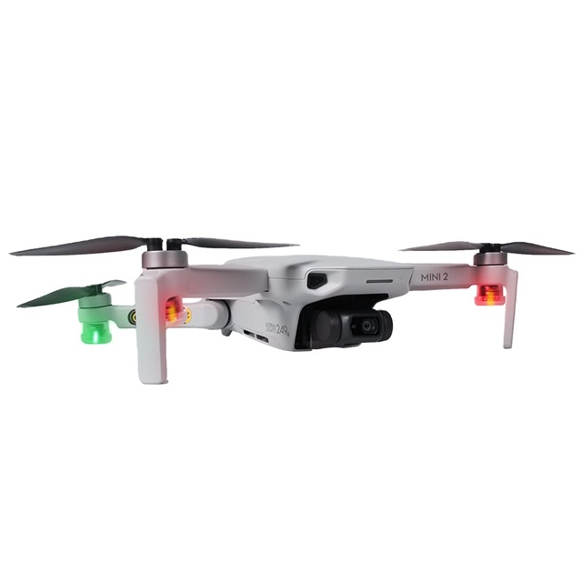 Sunnylife 4pcs Red Green Night Flight Light Flash Mini Lamps for Mavic Mini 2/Mavic Air 2/FIMI X8SE 2020/Autel EVO II Drone