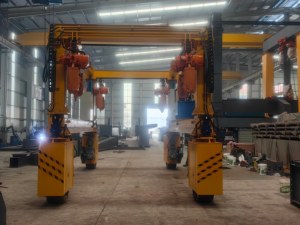 Grue portique électrique/hydraulique à pneus en caoutchouc 20/35/40/80 tonnes, transpalette motorisé pour usage intérieur/extérieur, marque Yiteng - Product Image 6