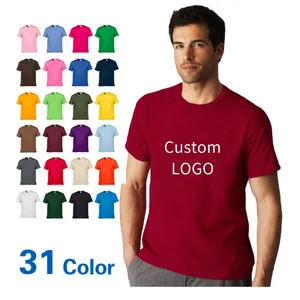 High Quality 100% Cotton Men's White T Shirt New Custom Screen Printing T-Shirt Custom Printing Your Own Brand T Shirt Logo Best