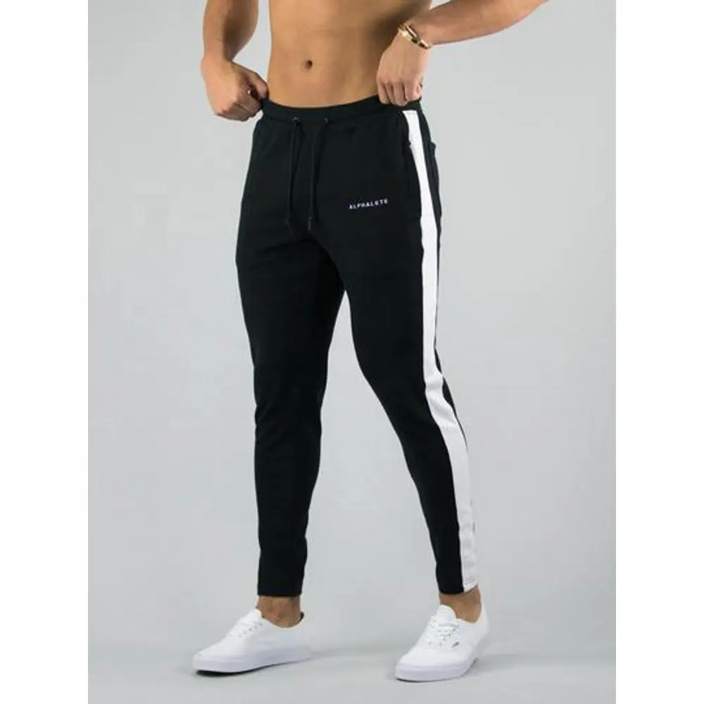 Großhandel Herren Taschen Polyester Stretch able Jogging hose Laufen Sport Jogger Workout Fitness Gym Legging