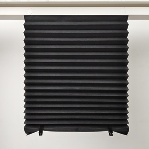 Được xây dựng trong màu đen tạm thời Pleated giấy <span class=keywords><strong>Shades</strong></span> và rèm phong cách đơn giản dọc mô hình cửa sổ màn trập cho sử dụng hàng ngày - Product Image 2