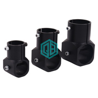 CNC layanan mesin 16-30mm penebalan aluminium Aloi Tee bersama-konektor Tripod untuk perlindungan tanaman UAV peralatan pendaratan