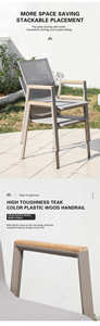Tavolo da Pranzo <span class=keywords><strong>Quadrato</strong></span> Moderno in Alluminio Impermeabile di Lusso per Esterni e <span class=keywords><strong>Soggiorno</strong></span> - Product Image 4