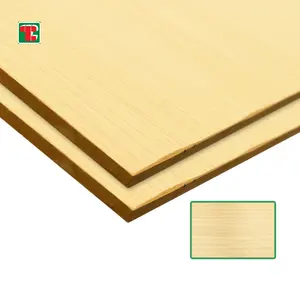 Venta al por mayor chapa de madera de roble rojo/blanco natural MDF de lujo con cara MDF