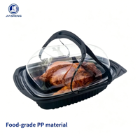 Conteneur alimentaire jetable en PP de qualité alimentaire pour poulet rôti, vente en gros
