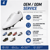 Chaussures de football personnalisées, crampons de rugby, chaussures d'entraînement respirantes, légères, antidérapantes pour hommes et femmes, fabrication OEM