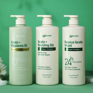 แชมพูเคราตินสูตรอ่อนโยนสำหรับผู้หญิงและผู้ชาย ปราศจากซัลเฟต ช่วยทำความสะอาดและซ่อมแซมผมแตกปลาย สำหรับ<span class=keywords><strong>ผม</strong></span>ทำสี - Product Image 5