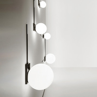 Lámparas de Pared Modernas con Bolas de Cristal, Decoración para el Hogar, Dormitorio, Lámparas de Noche, Escaleras, Iluminación LED Artística de Pared