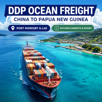Fret maritime DDP économique vers Port Moresby, Papouasie-Nouvelle-Guinée, expédition océanique depuis Zhongshan, Chine, pour luminaires et matériaux de construction