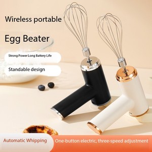Batidora Eléctrica Inalámbrica Portátil de 3 Velocidades, Batidora de Huevos, Mezcladora de Masa para Hornear, Mezcladora de Crema para Pasteles, Utensilios de Cocina - Product Image 4