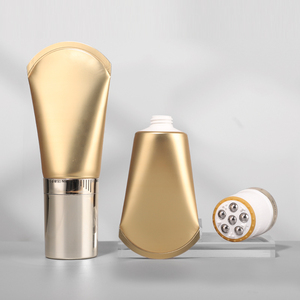 Tube en plastique vide de 100 g avec finition dorée de qualité supérieure et design personnalisable, avec rouleau de massage à 5 billes, emballage cosmétique - Product Image 2