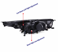 Ensemble de phares à LED avec projecteur laser pour Toyota Highlander XU50 2015-2017, feux de jour à LED, clignotants séquentiels, plug & play