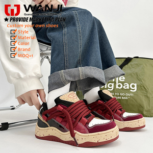 Nuevo estilo de moda Casual cómodo logotipo personalizado de cuero impermeable Zapatos <span class=keywords><strong>Zapatillas</strong></span> de deporte para los hombres - Product Image 2