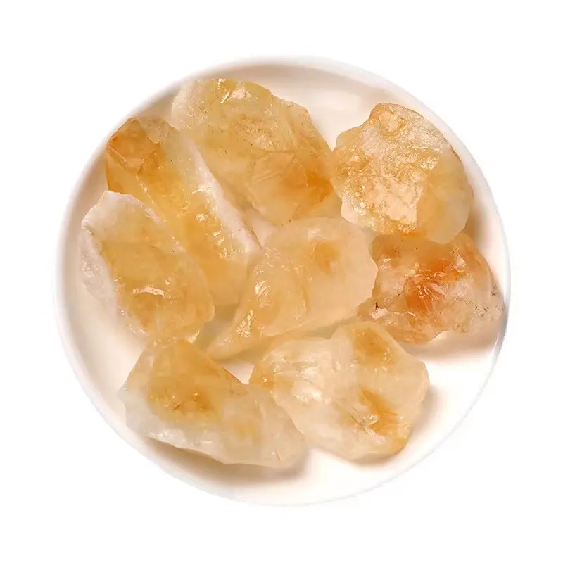 Wholesale Natural Healing Brazil Citrine Yellow Quartz Crystal Raw Rough Crystals Stones Bulk