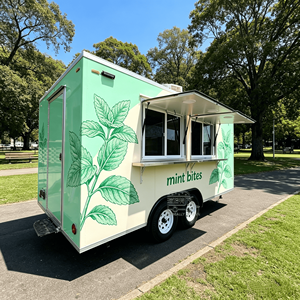 Food Truck Entièrement Équipé, Cuisine Mobile, Kiosque de Restauration de Rue, Remorque de Restauration, Véhicule de Service Commercial avec Fenêtre de Vente - Product Image 1