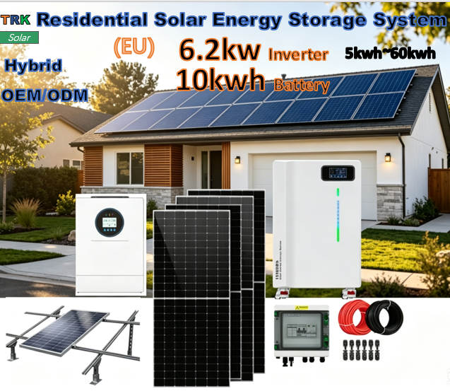 <strong>2026</strong> Hot Sale 6.2KW Hybrid <strong>Solar</strong> ESS 10KWh Smart WiFi on Off Grid Household <strong>Solar</strong> Battery Storage Kit
