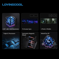 LOVINGCOOL 2K Casing Komputer Gaming 3D Tanpa Kacamata dengan Pendingin Air, Pendingin Cair CPU, dan Kipas ARGB Aliran Udara Besar