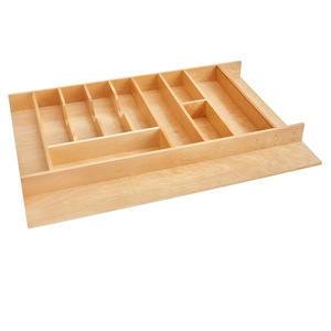 Drawer Organizer Wooden <b>Storage</b> <b>Box</b> Rectangular 18L Eco-Friendly <b>Kitchen</b> Drawer Divider Cabinet Insert - Product Image 1
