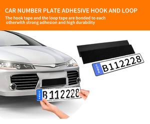 Kolay uygulama endüstriyel mukavemet yapışkan kanca döngü bant çevre güvenli araç plaka montaj bandı - Product Image 6