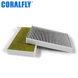 Coralfly ชิ้นส่วนตัวกรองอัตโนมัติ1658376-00-A HEPA <span class=keywords><strong>N98</strong></span>ถ่านกัมมันต์ตัวกรองอากาศสำหรับเทสลา - Product Image 5