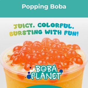Perles éclatantes de fruit de la passion de 5 mm, bulles de boba remplies de jus, conditionnées en bouteille, fabriquées à Taïwan, certifiées HACCP pour les commerces de boissons - Product Image 6