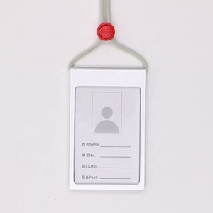 <span class=keywords><strong>Porte</strong></span>-<span class=keywords><strong>badge</strong></span> d'employé de bureau élégant en alliage d'aluminium, accessoire en métal - Product Image 5