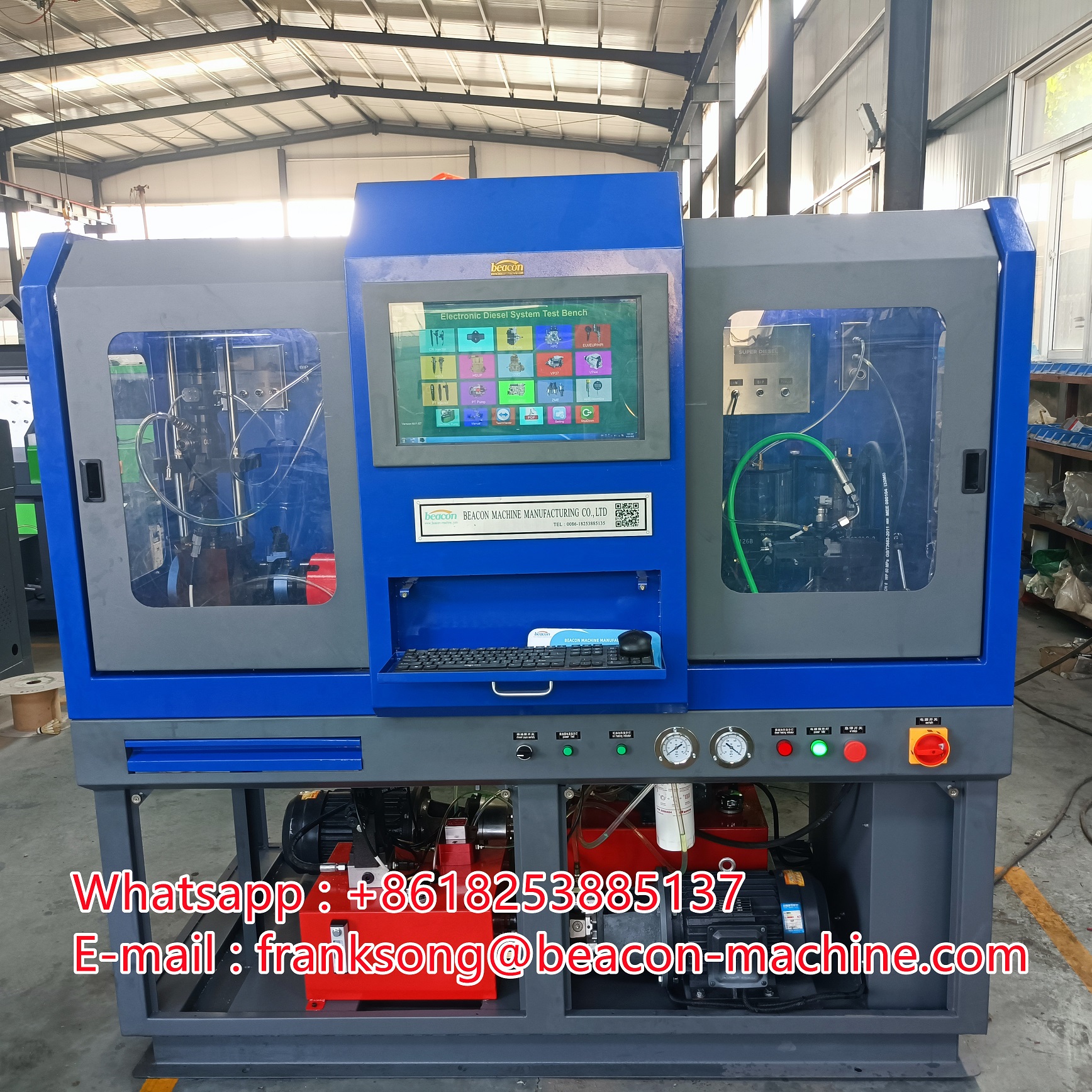 Máy Bơm Đường Ray Thông Dụng CR1016 Và Máy Thử Áp Lực Có Chức Năng Eup/Eui Cam Box Heui