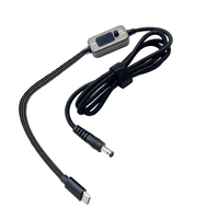 Câble de charge rapide PD à tension réglable, type C mâle vers DC5 5x2 1mm, 5V9V12V15V20V pour routeur, ordinateur portable